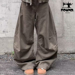 Washed Curved-Leg Wide Denim Pants(FD133)