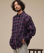 THEOREM Plaid Rover check LS Shirt (PPL) TRM-2625002