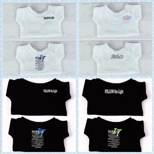 『FollowTシャツ』セブチ　SEVENTEEN ぬい服　ちびぬい　着せ替え　ドール　人形　ホシ　ミンハオ　ミンギュ　ジョシュア　ウジ　ジョンハン　20㎝　15㎝　10㎝サイズ