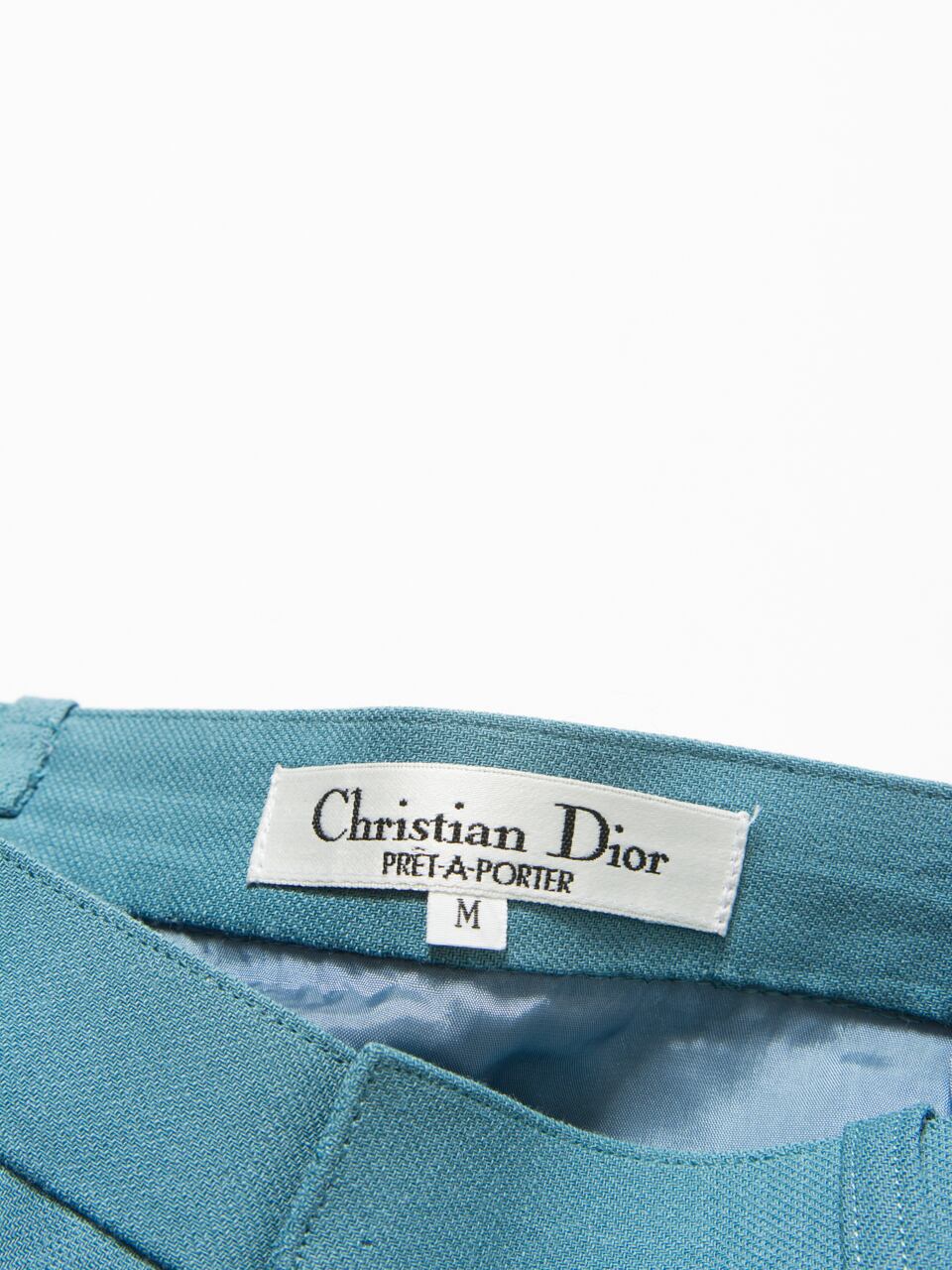 【Christian Dior】2tuck classic wool skirt（クリスチャンディオール 2タッククラシックウールスカート）1d