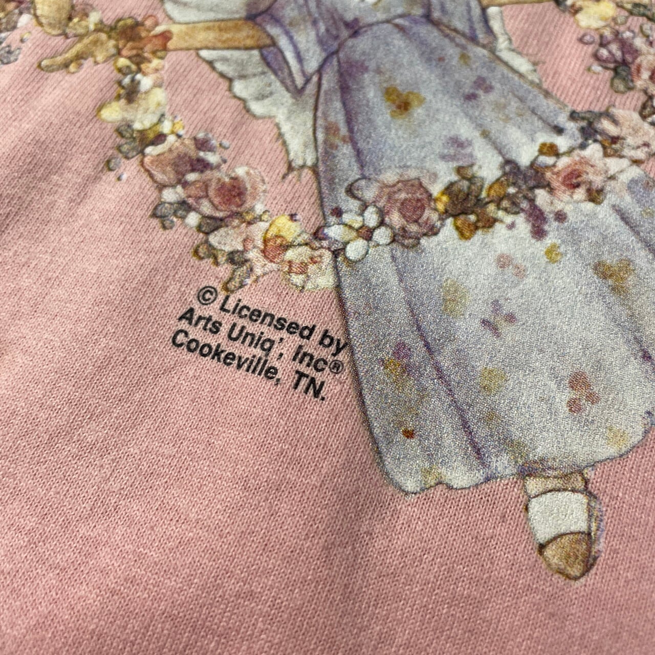 90年代 USA製 Arts uniq'inc 天使 キャラクター アート プリントT