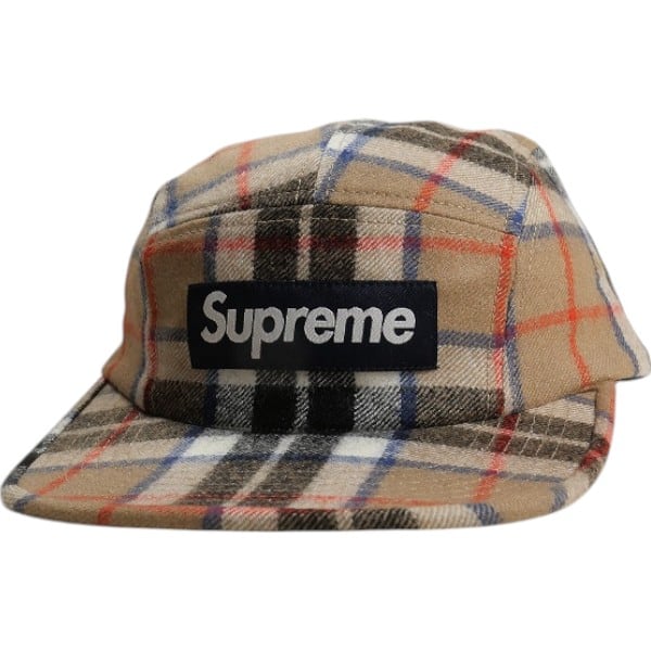 帽子 Supreme Lochcarron Camp Cap Tan Plaid Supreme Lochcarron Camp Cap (FW24) - $58