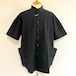 Seersucker Stretch Over Size Shirts　Black