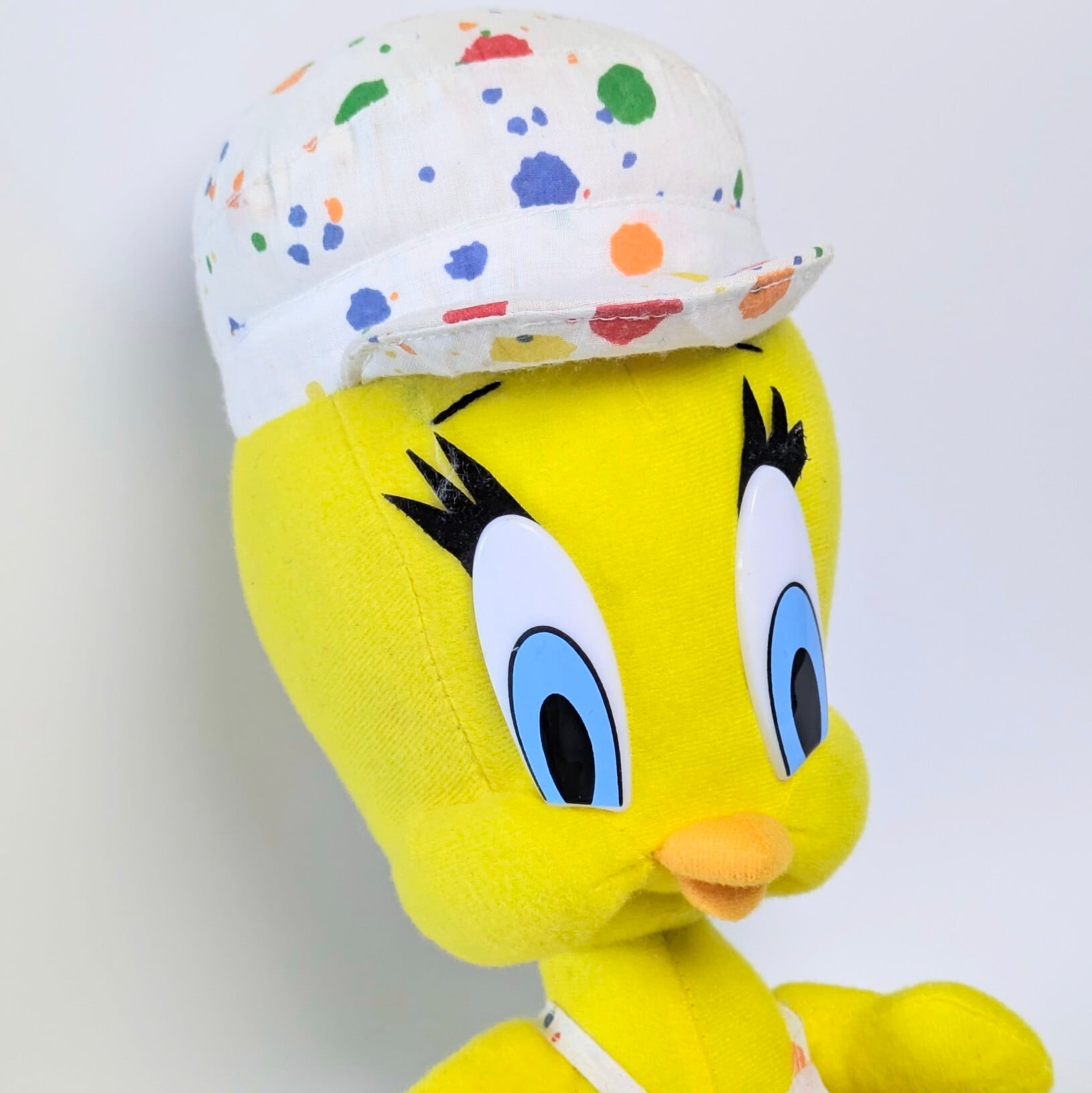 ☆VINTAGE1998☆【 Looney Tunes / ルーニー・テューンズ 】Painter Tweety Bird（ペインター トゥイーティー） プラッシュ / ぬいぐるみ〚アメリカン雑貨 アメトイ〛