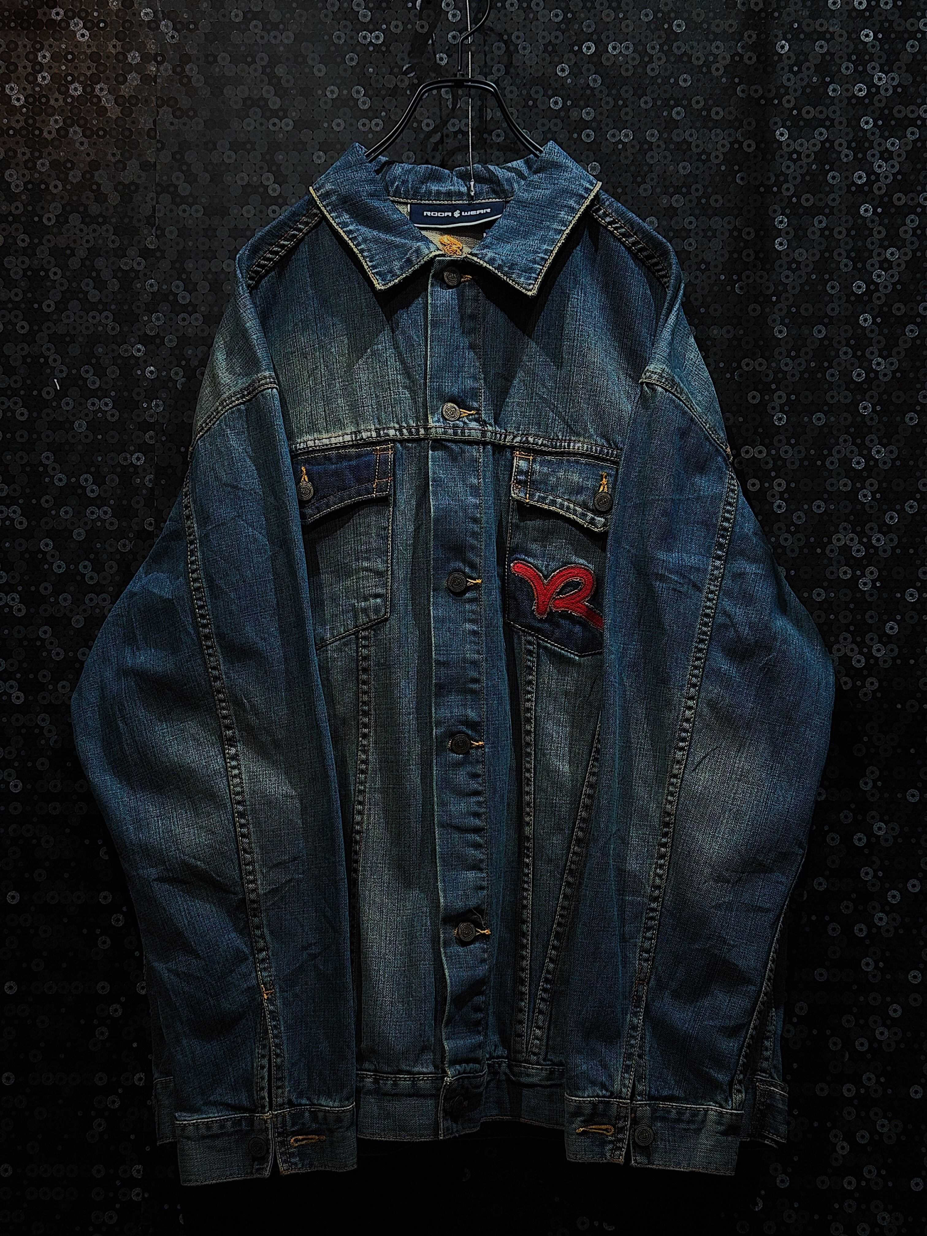 【ÆIEM】"ROCAWEAR"vintage R detail denim jacket