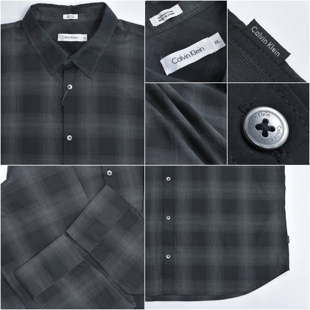 00s Calvin Klein カルバンクライン オンブレチェック コットン