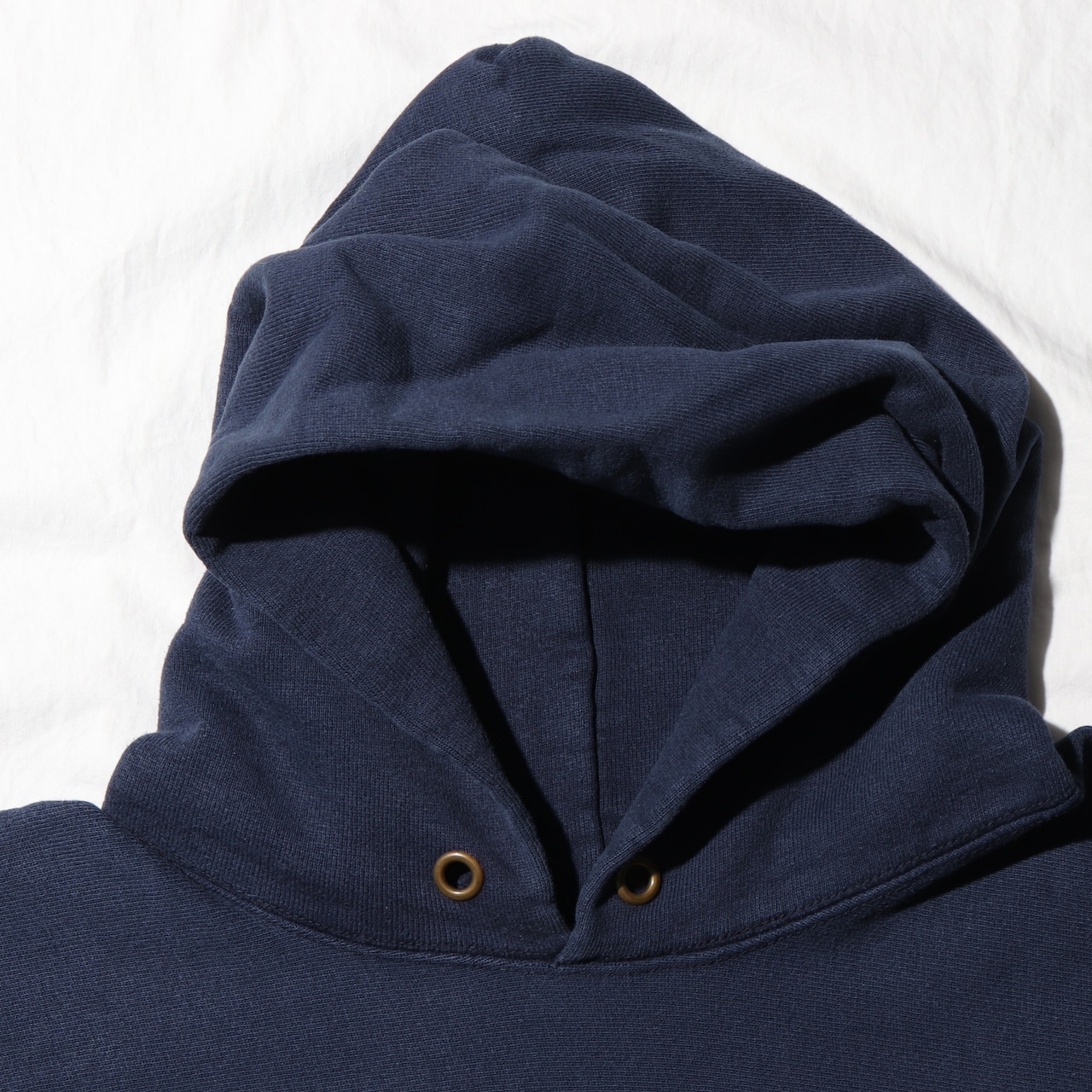 美品 XL 80s USA ネイビー無地 パーカー 旧ハトメ Champion Reverse weave リバースウィーブ