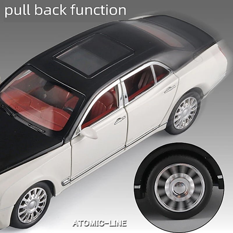 Bentley ミュルザンヌ 1/24 ミニカー 全3色 ライト点灯 エンジン