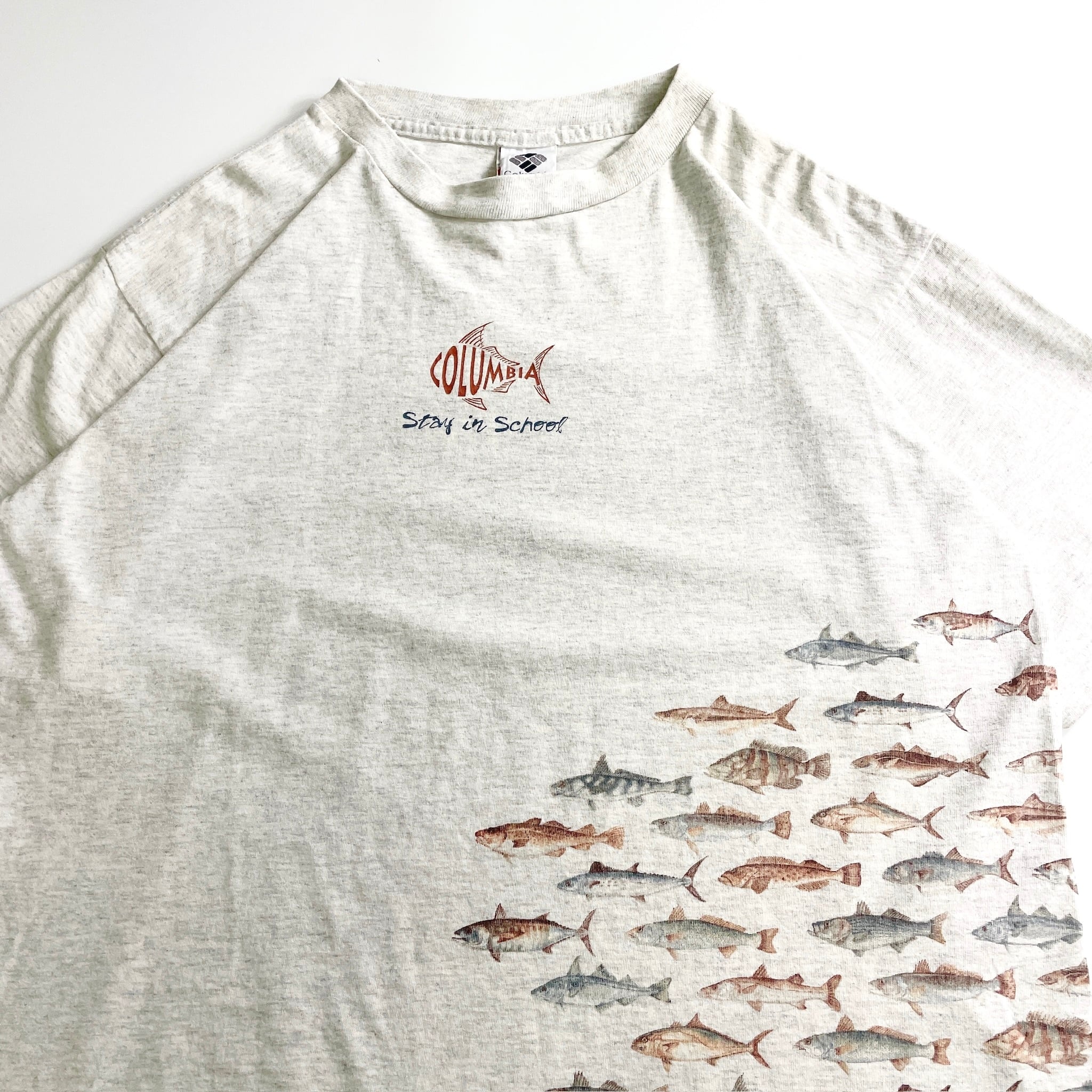 90s Columbia “Song of Stream” Fish Graphic T-Shirt