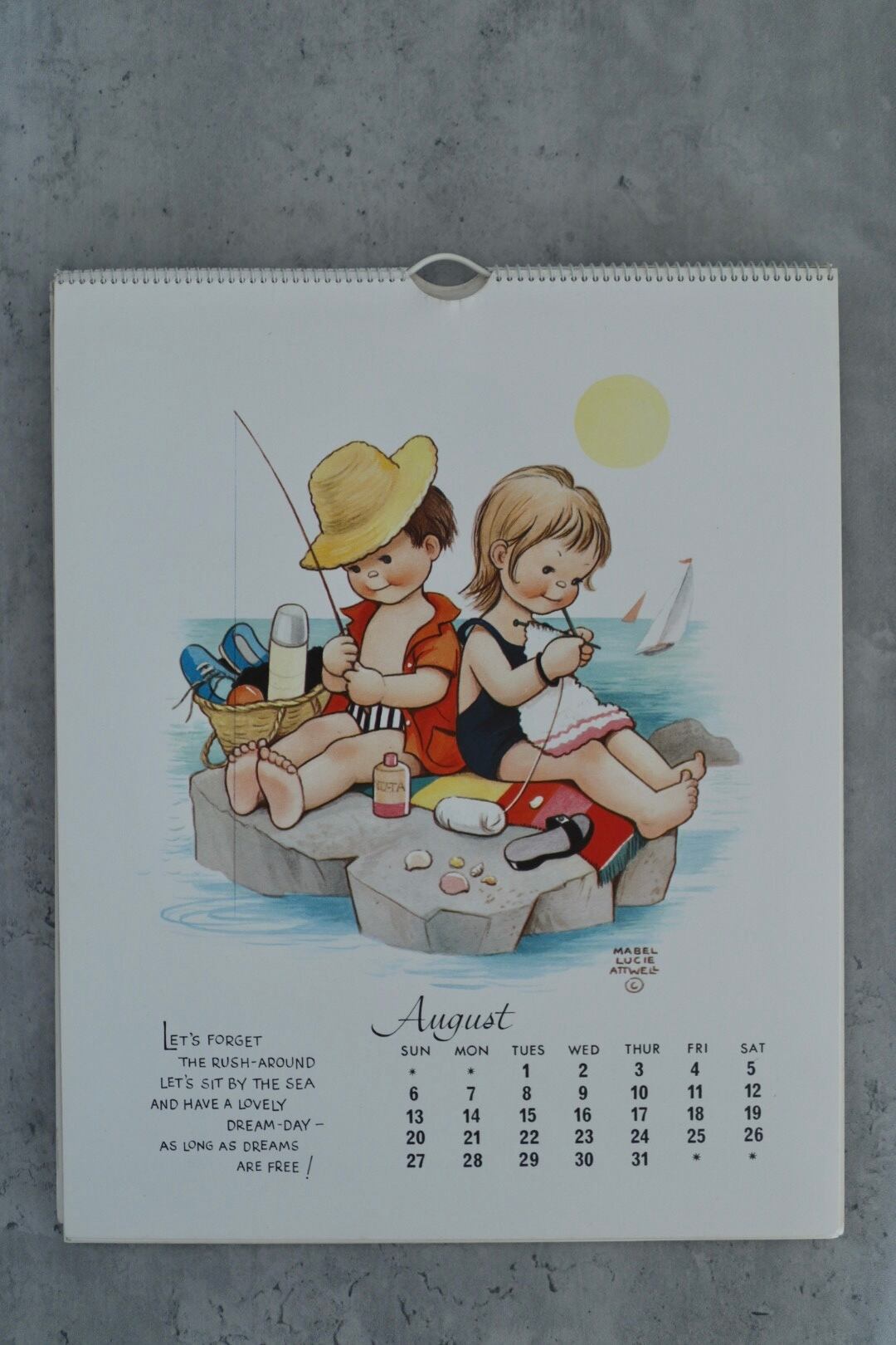 マーベル・ルーシー・アトウェル ヴィンテージ 1967年カレンダー