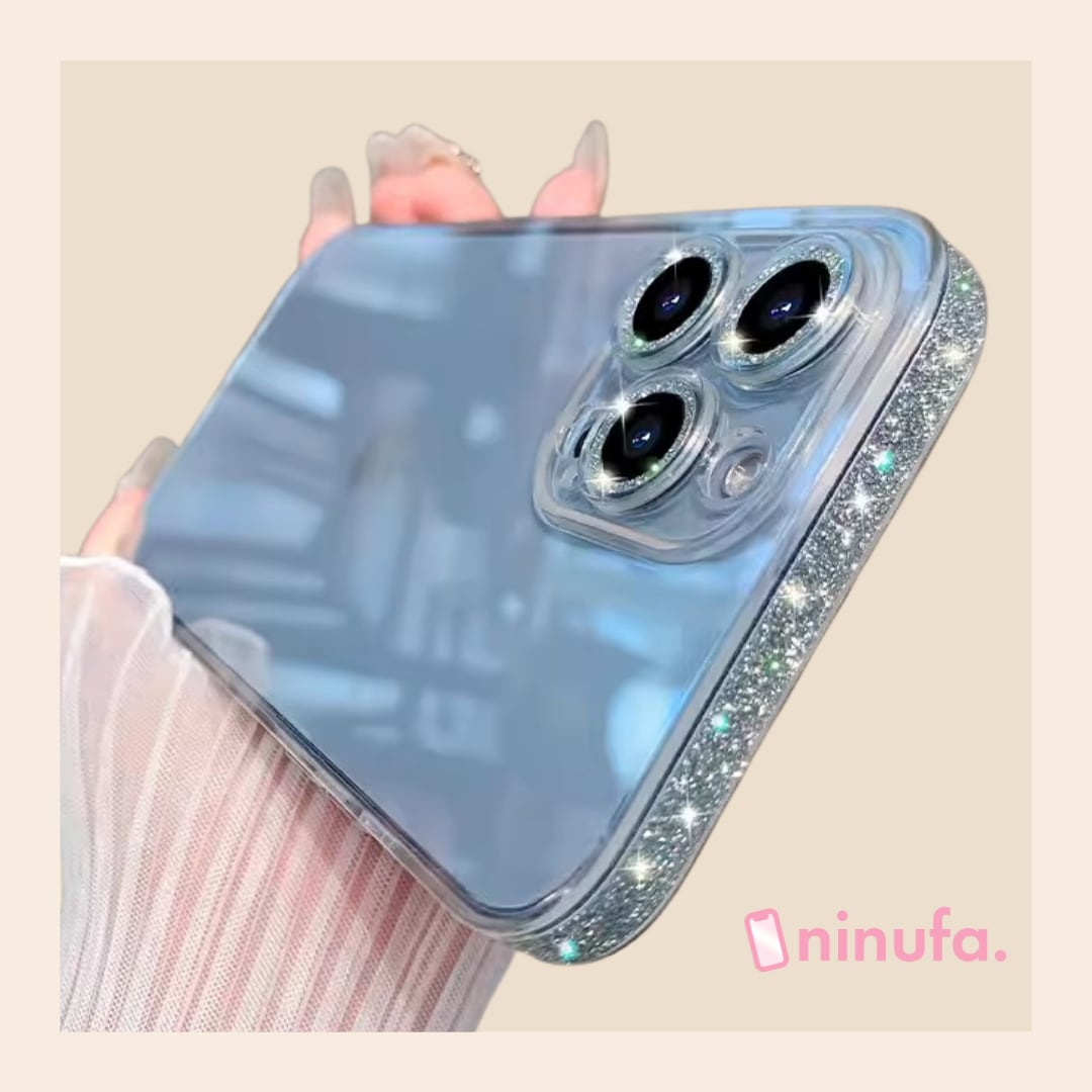 【iPhone17〜12対応】キラキラケース新作◎ラメパウダー iPhone16 クリアケース シンプル おしゃれ スマホケース 5color ND-14786 【再再再販】【新型iPhone17対応】