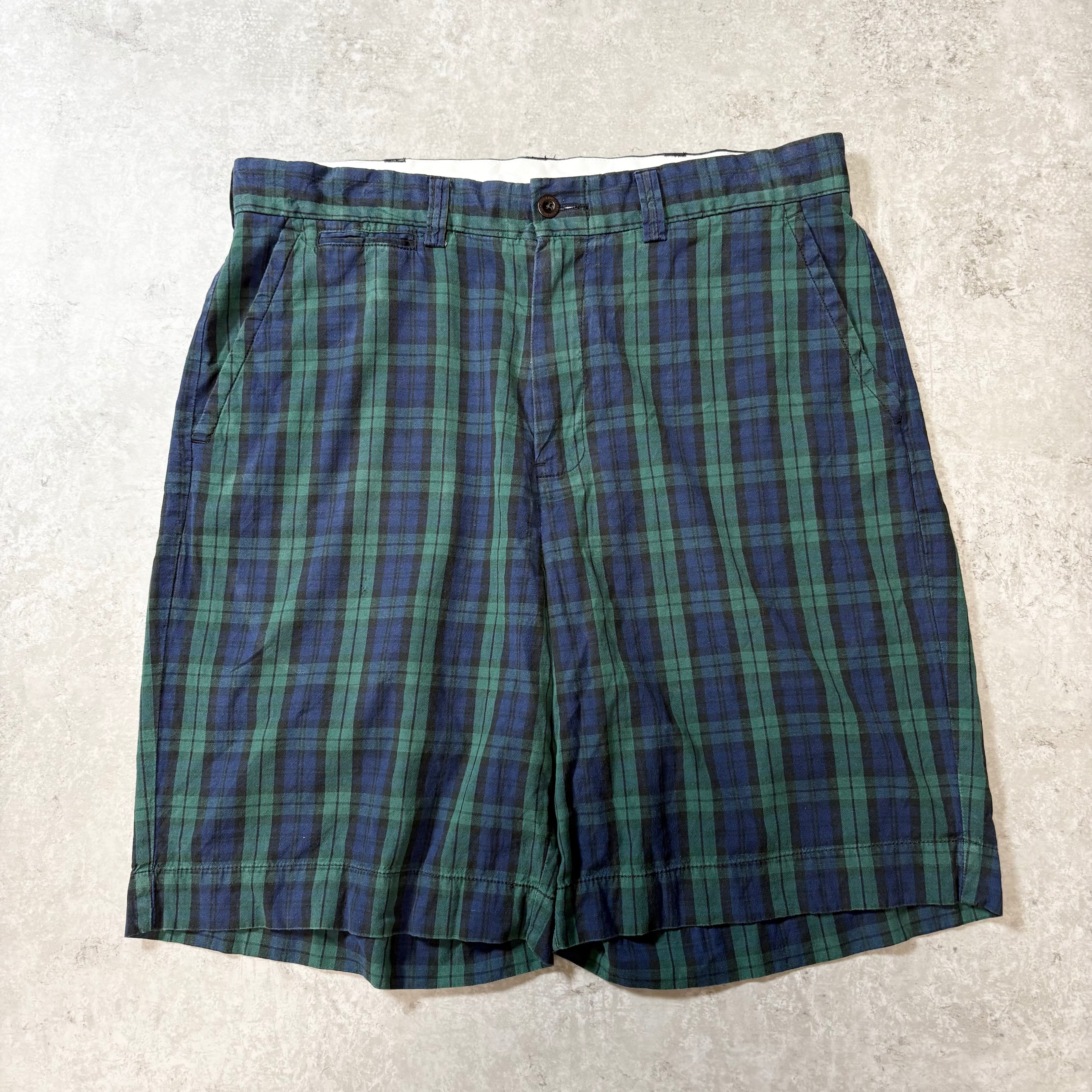 1990s~ "POLO RALPH LANREN" Black Watch Shorts