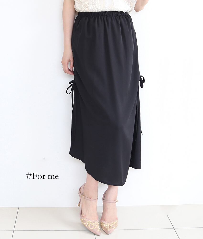 クシュっとサイドアップのスカート_b0001905063