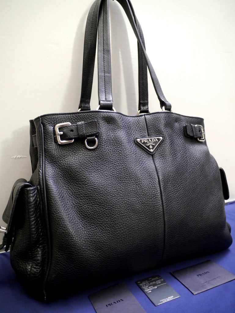 レア美品◇PRADA プラダ A4対応ビジネス可 ベルテッドデザイン レア美品◇PRADA プラダ A4対応ビジネス可 ベルテッドデザイン