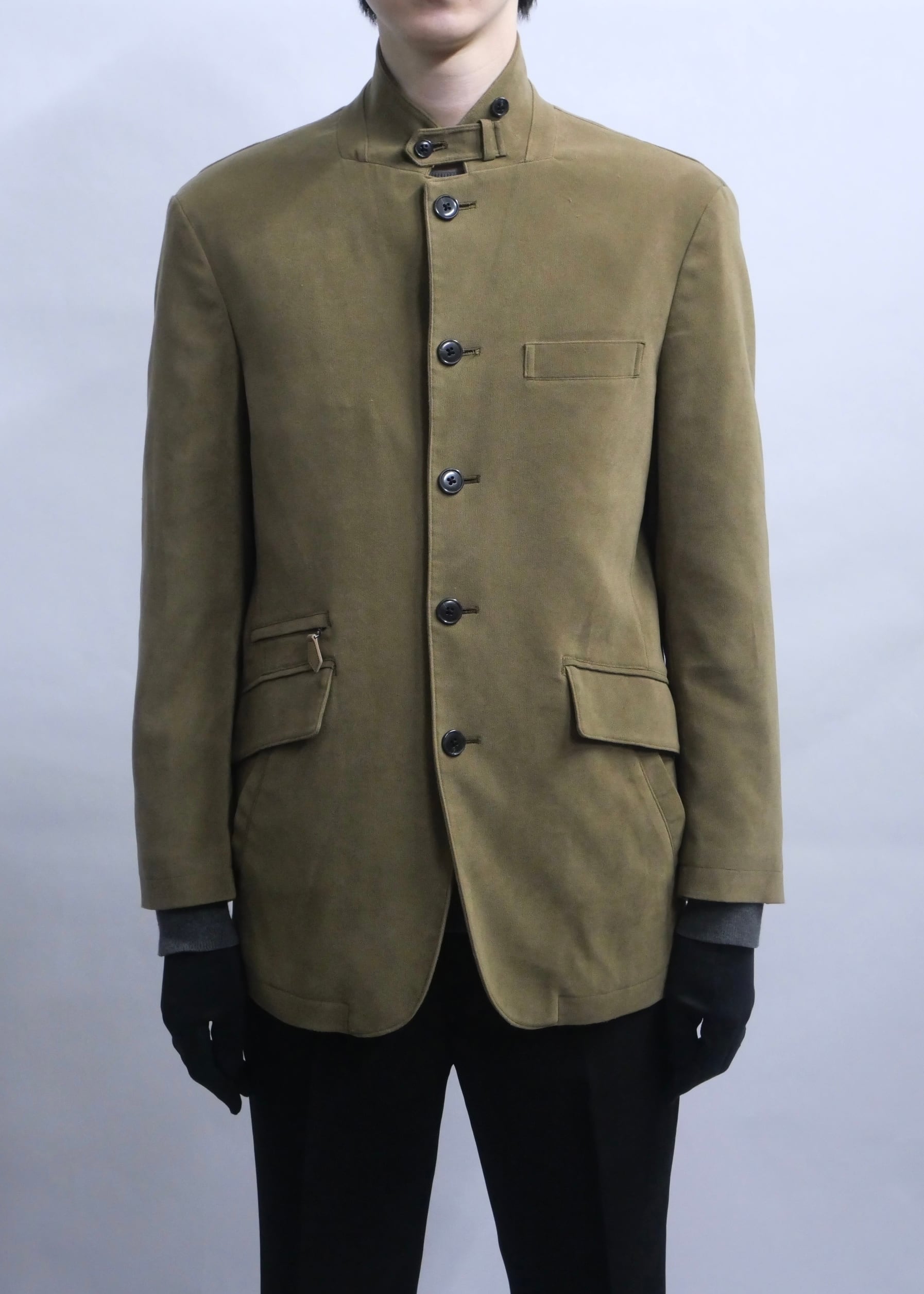 chinstrap multi pocket jacket