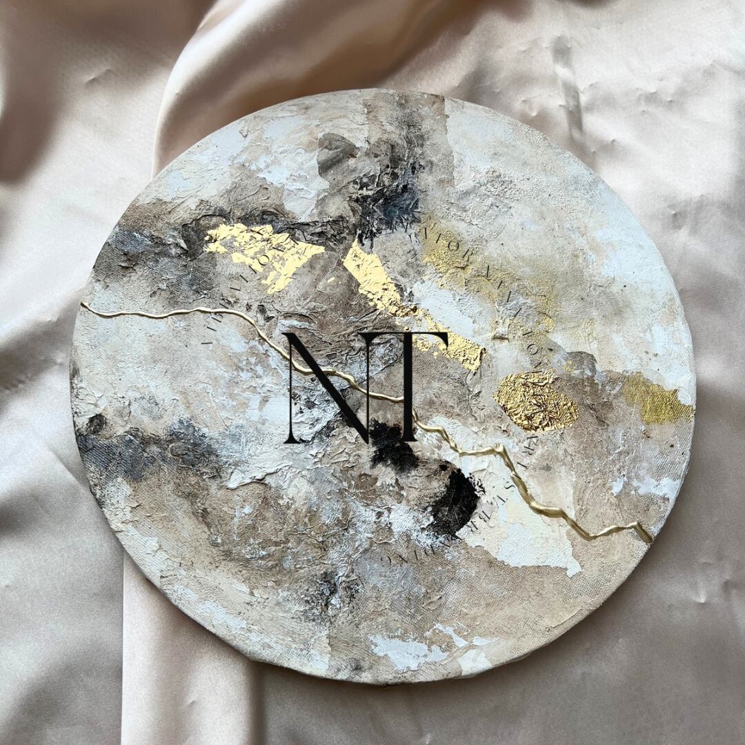 山/和風/禅/絵画/アート/抽象画/モダン/ホテル/内装/海外/白/ゴールド 琥珀 -Kohaku- 】 大きめ/和風/禅/絵画/アート/抽象画