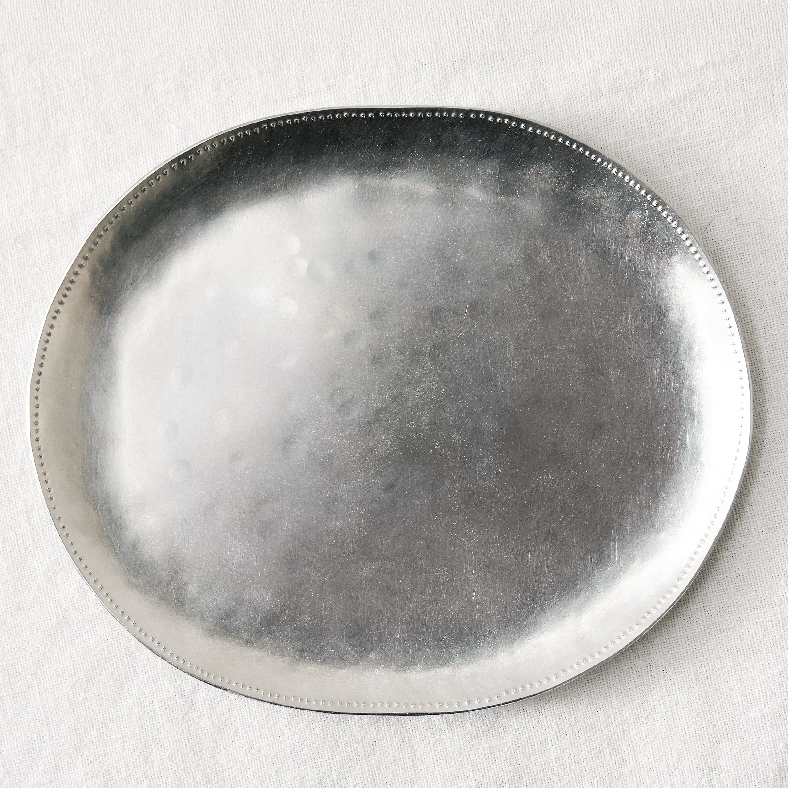 石川智美 Tomomi Ishikawa アルミ平皿オーバル中(タガネ)