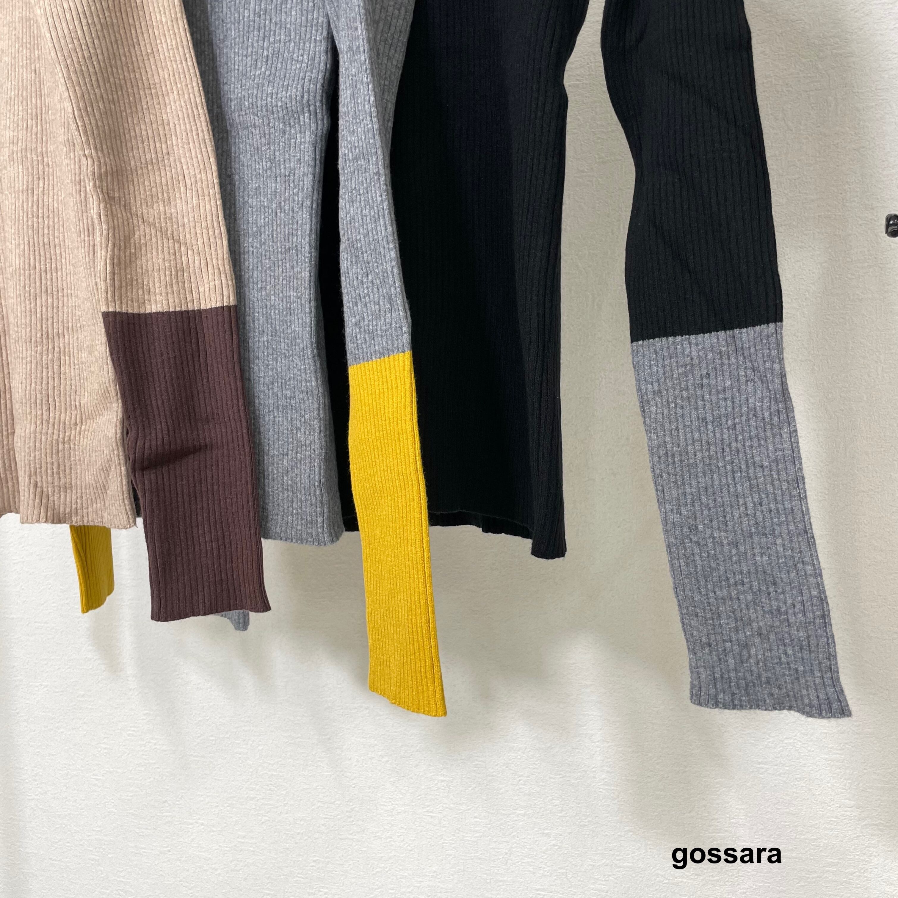 リブニットバイカラーSVPO 5671938 (0904) | gossara(ゴサラ) リブニットバイカラーSVPO 5671938 (0904) | gossara(ゴサラ)
