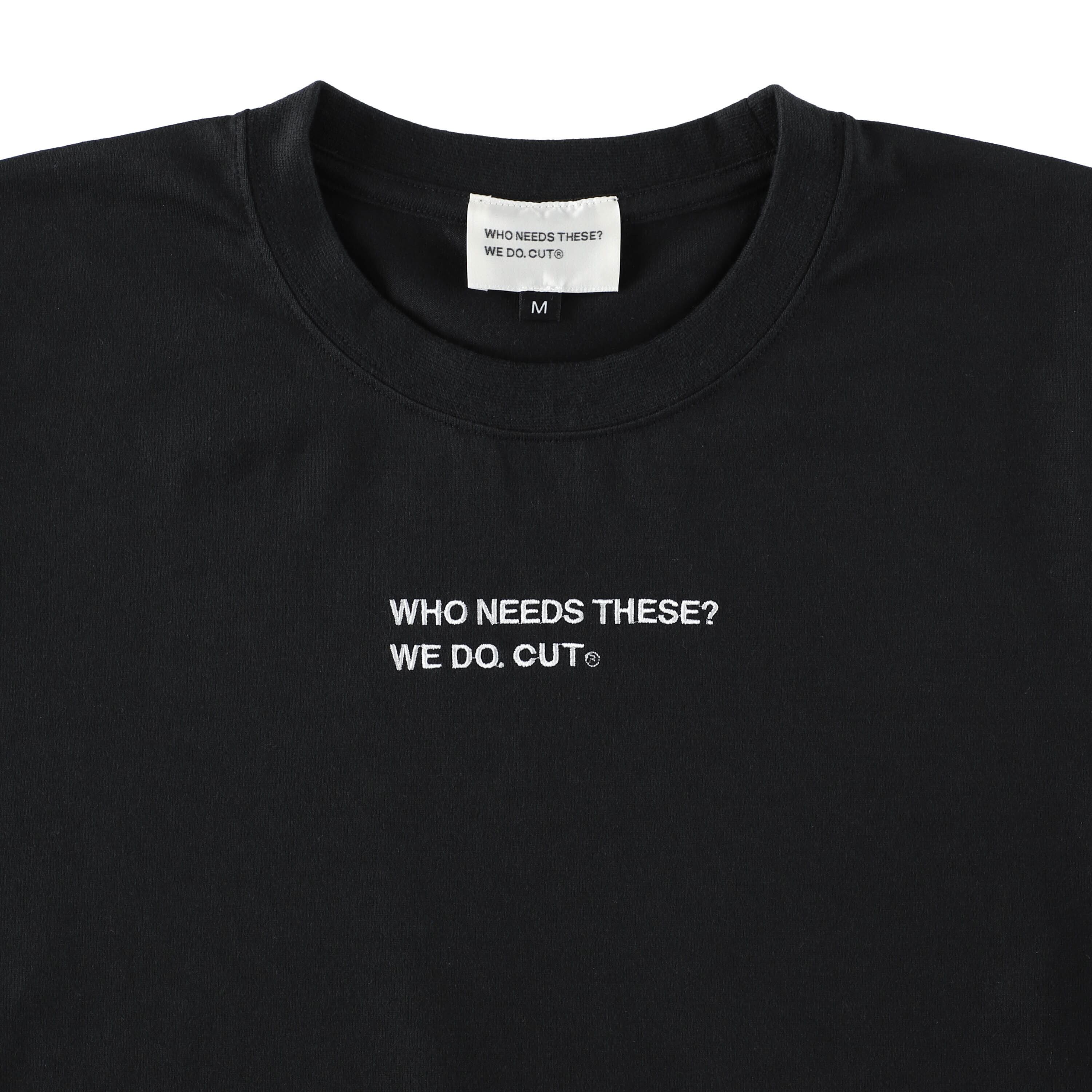 定番】ロゴ刺繍Tシャツ / ブラック | CUT ONLINE STORE