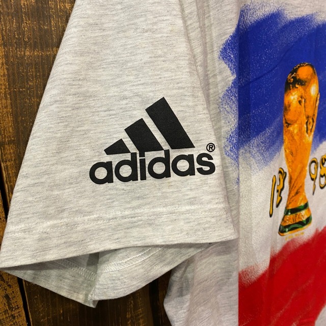 90s adidas FRANCE98 WORLD CUP T-Shirt | SPROUT ONLINE