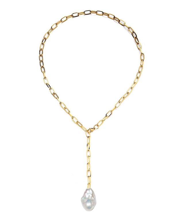 baroque pearl Y necklace 〈高品質 Sクラス〉
