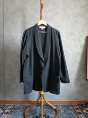 90s black easy tailored jacket