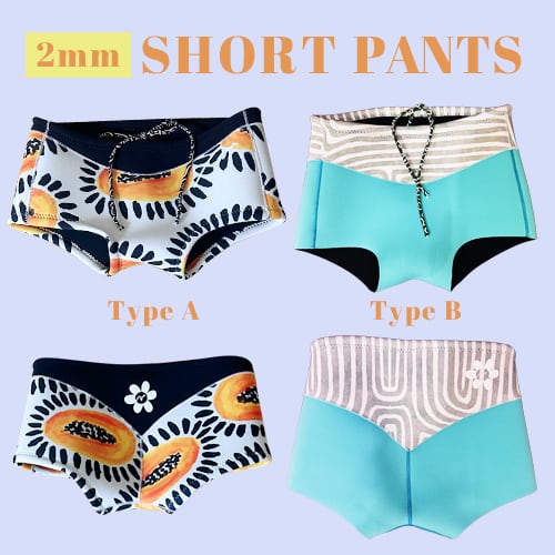 ウェット ショートパンツ 2mm サーフィン 水着 ビキニ | mitzmade