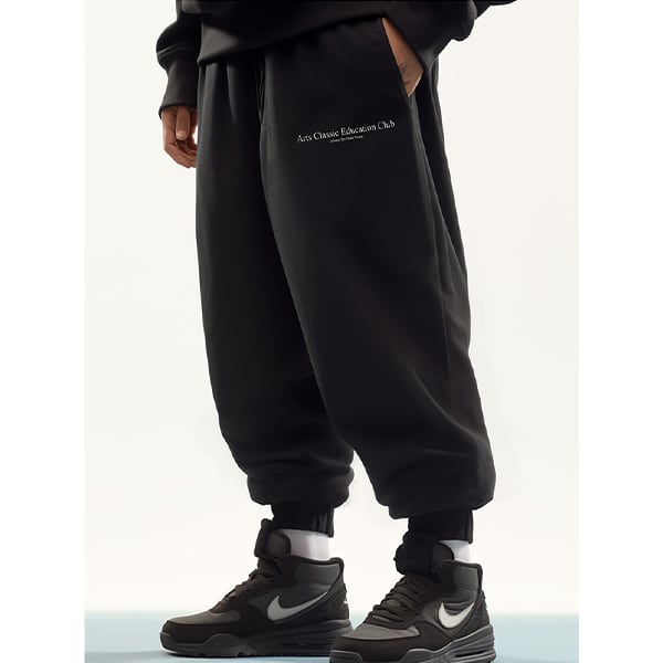 Wide silhouette sweat pants P057