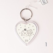 < KIMUKIMU > 原画キーホルダー（ハート）- 1