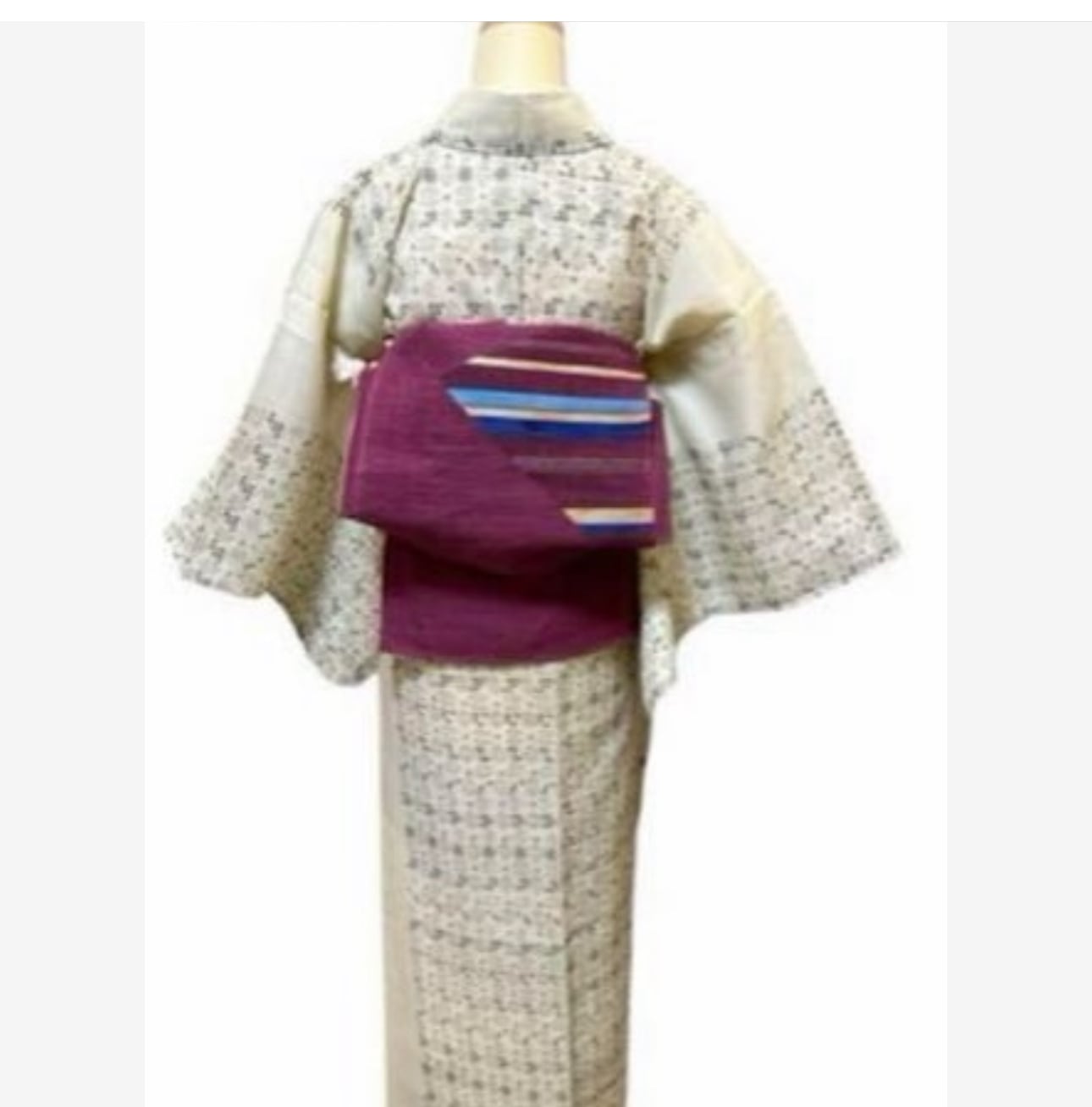 美品 羅 麻 名古屋帯 草木染め パープル | HAKURO MIYABI