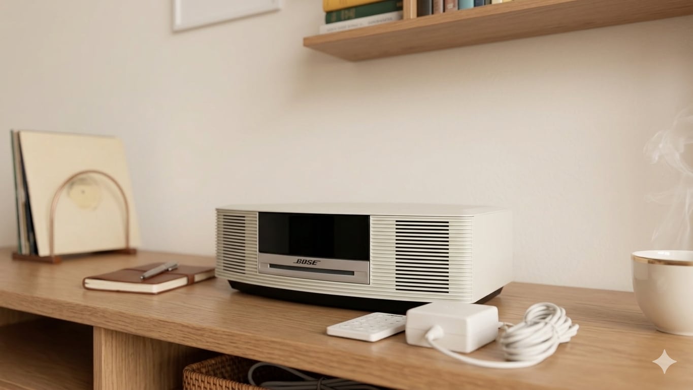 完動品/除菌済】Bose Wave music system AWRCCC プラチナムホワイト