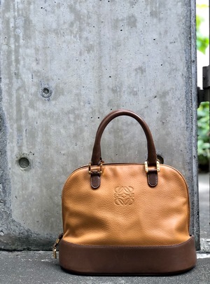 LOEWE ロエベ アナグラム レザー ブガッディ ブラウン vintage 