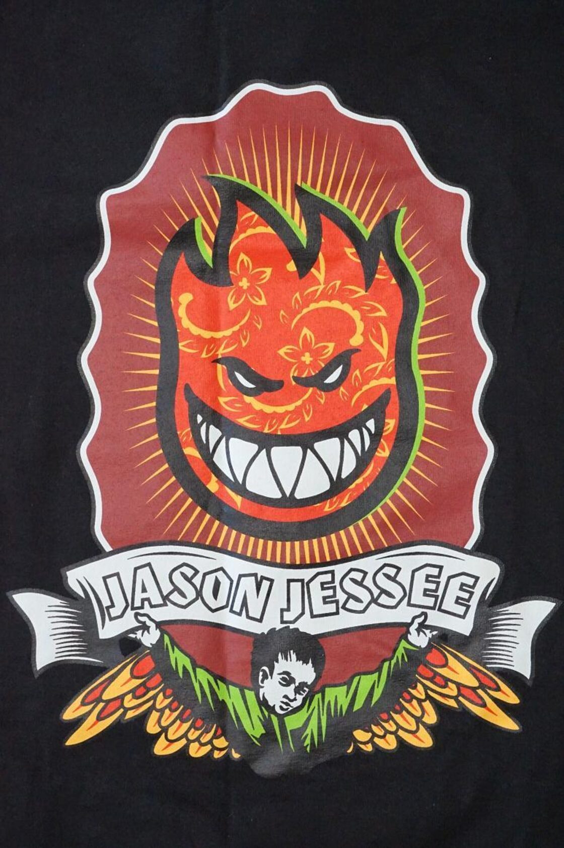DEAD STOCK!! SPITFIRE × JASON JESSEE コラボTシャツ ブラック 表記 