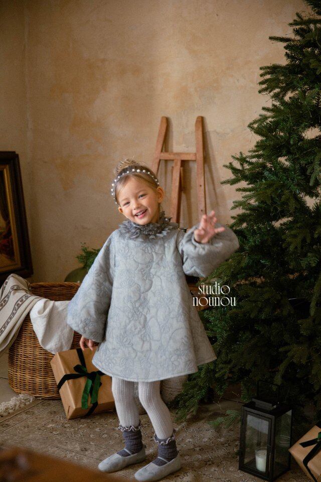 【予約商品】2025 冬新作 STUDIO NOUNOU スタジオヌヌ ローズワンピース