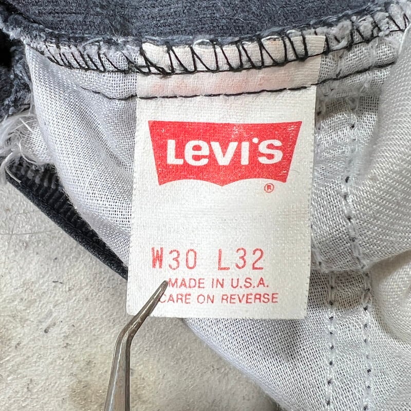 80's~ Levi's リーバイス 519-1558 ブラックコーデュロイパンツ ブラックコーズ フェード 墨黒 白タブ スモールe USA製  W30インチ 希少 ヴィンテージ BA-2047 RM2466H | agito vintage powered by BASE