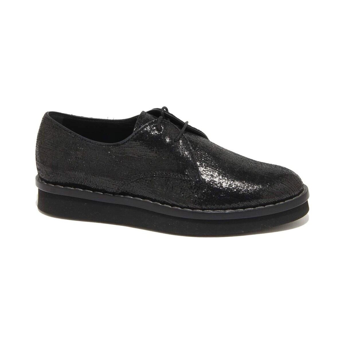 TOD'S トッズ レディース レースアップシューズ レザー ブラック