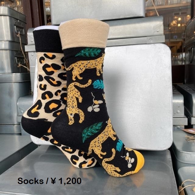 TOPANGA SOCKS 　ジャングルチーターソックス