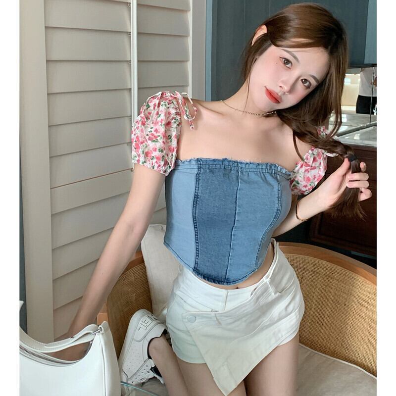 トップス ストラップレスカラー ガールズファッション89264552371