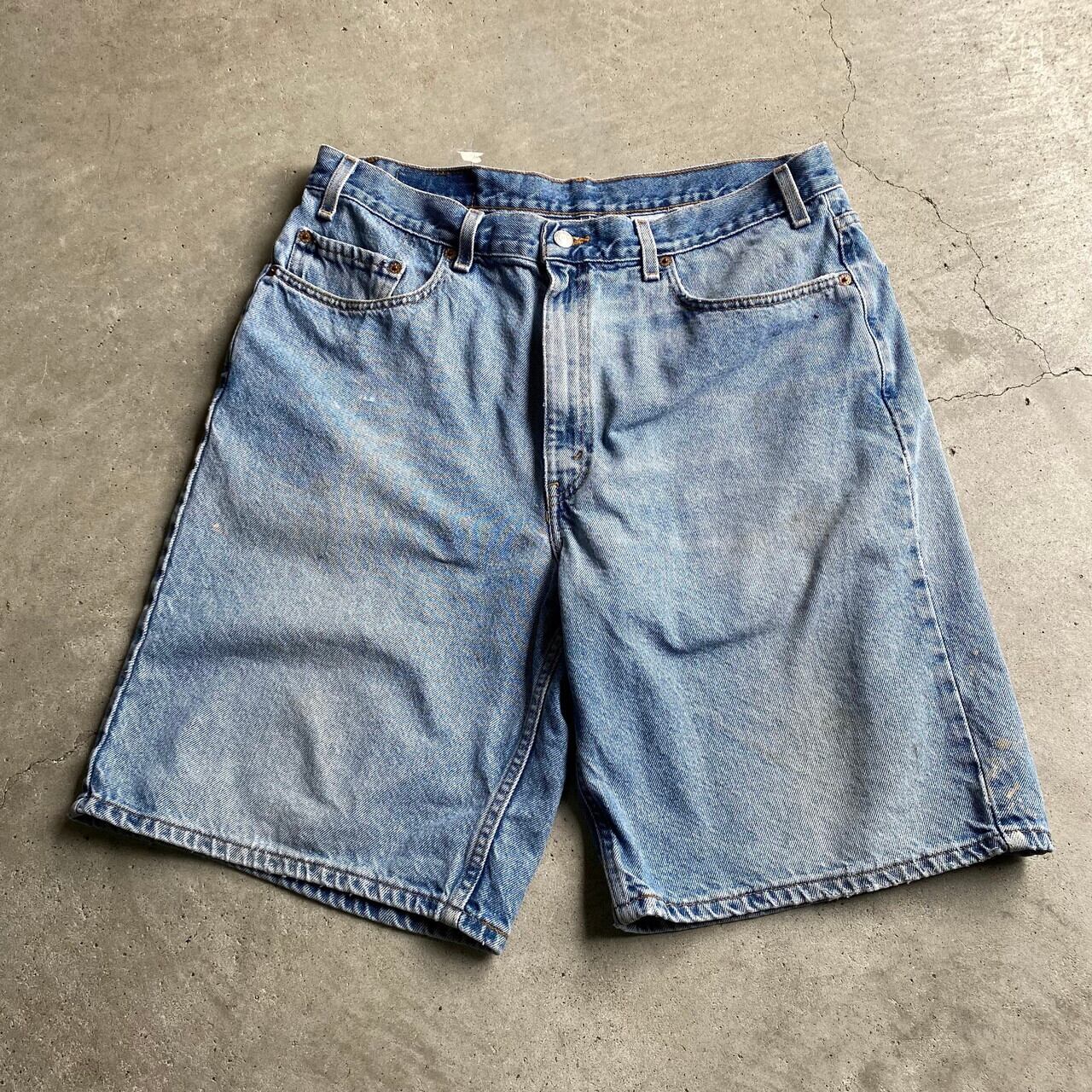 00年代 Levi S リーバイス 550 Relaxed Fit ワイド バギー デニム ショーツ ショーパンツ メンズw38 古着 ショートパンツ Ss27 50 Cave 古着屋 公式 古着通販サイト
