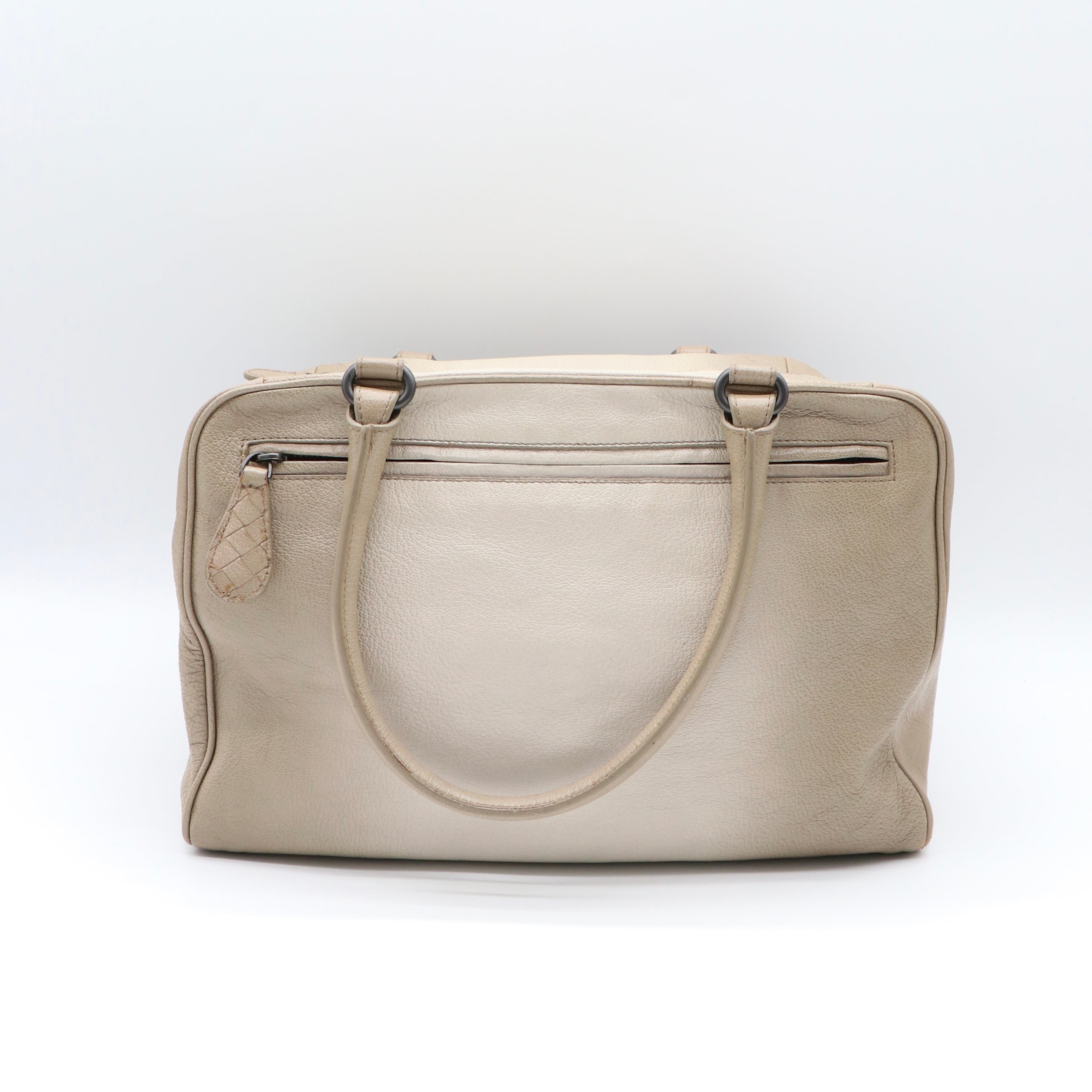 【✨美品✨】ボッテガヴェネタ ボストンバッグ イントレチャート グレージュ Bottega Veneta イントレチャート グラデーションボストンバッグ