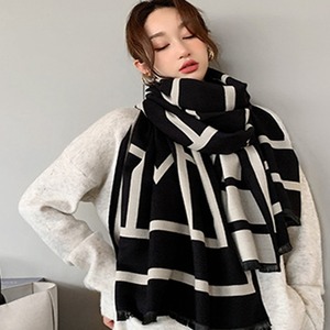 大判 リバーシブル マフラー レディース 秋冬 防寒 保温 ストール おしゃれ 大人 かわいい 大きめ カジュアル きれいめ 大人可愛い 大人女子