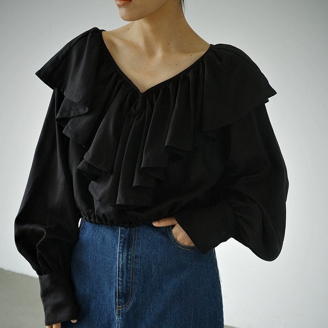 Volume Frill Off-Shoulder ブラウス [26010401]