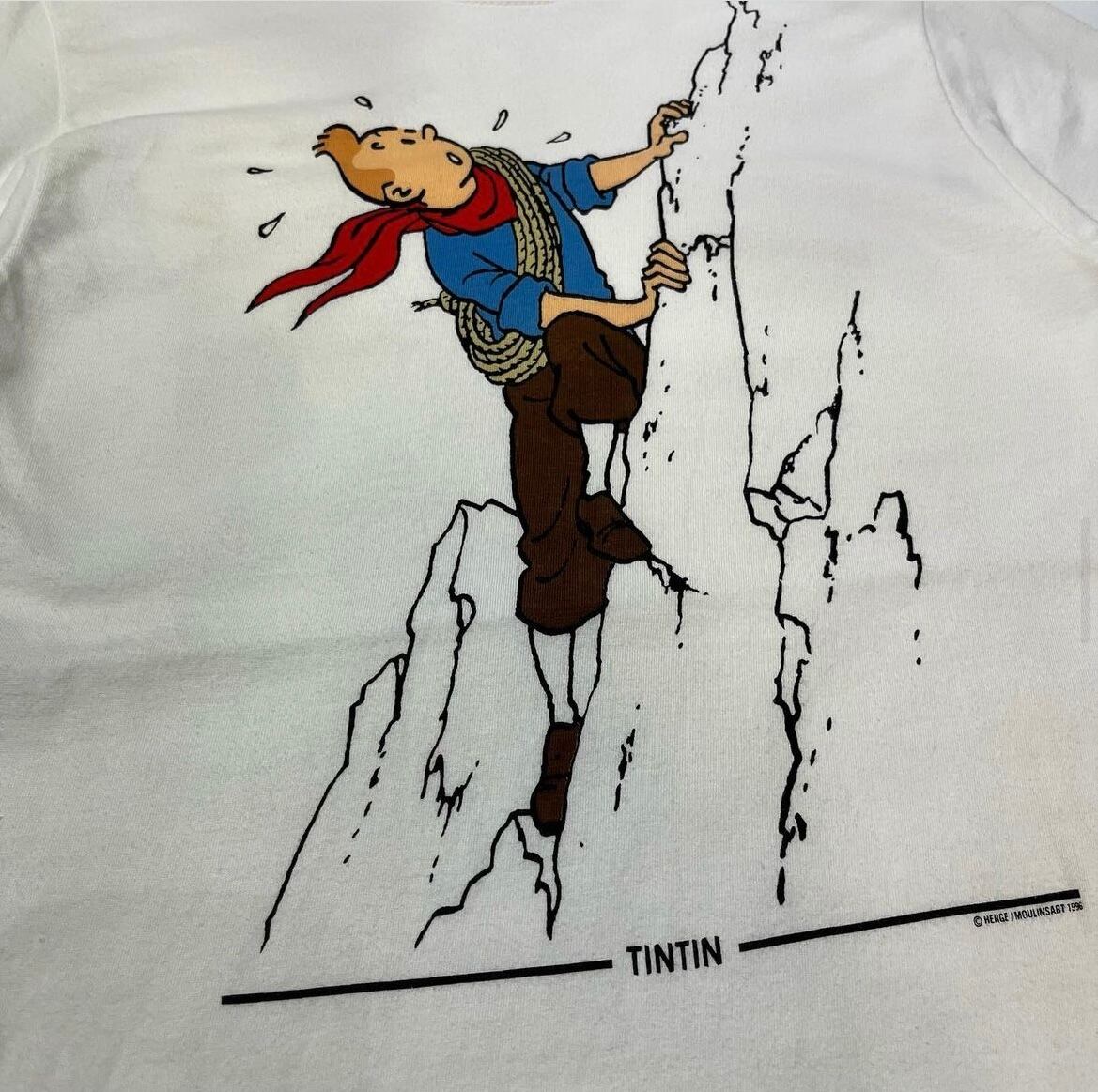 TINTIN 90s タンタンの冒険 Tee S size | Hot Dawgs VINTAGE