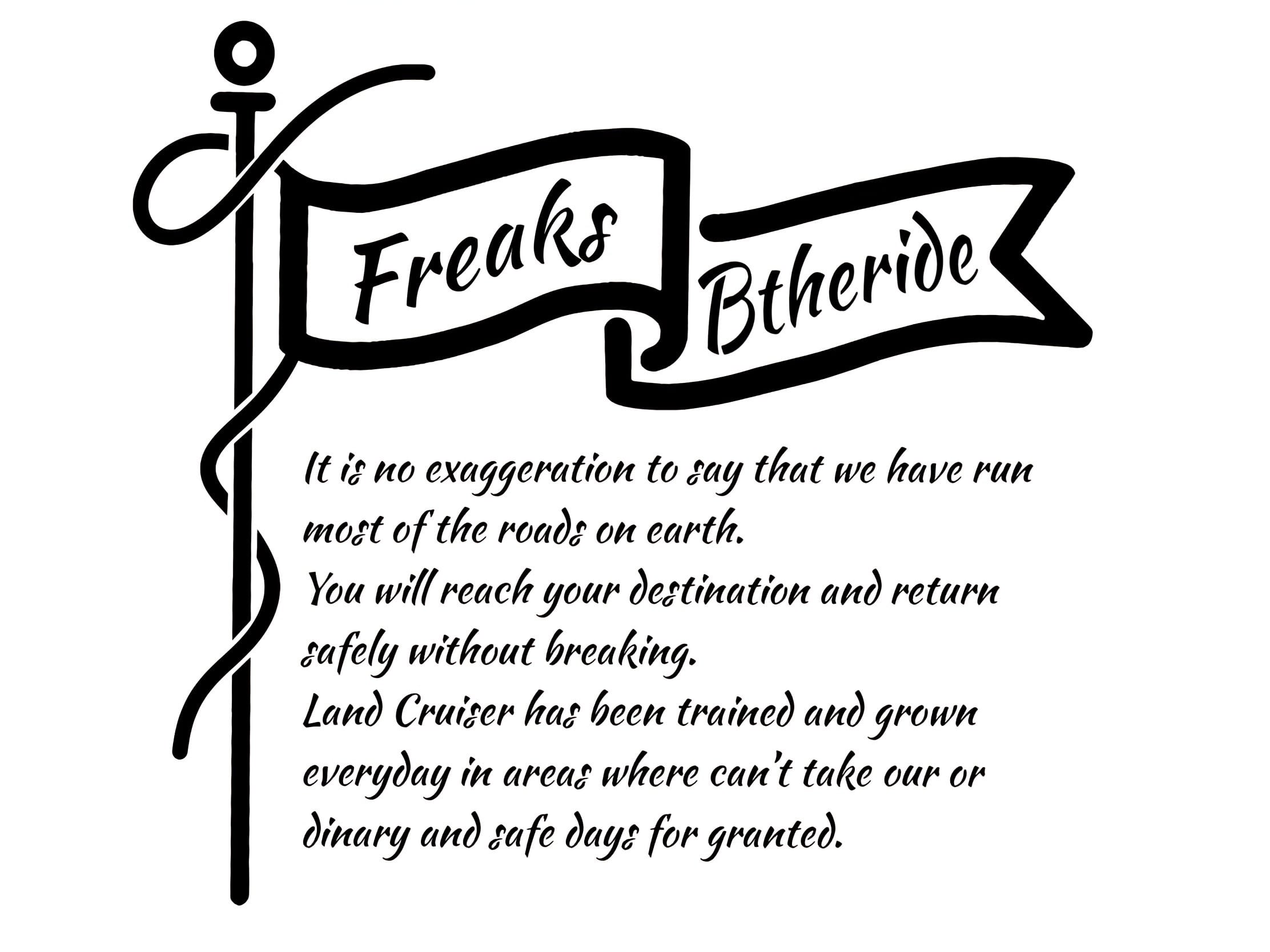 PRADO FREAKS クォーターガラスステッカー ver.2 | -Btheride PRADO FREAKS クォーターガラスステッカー ver.2 | -Btheride