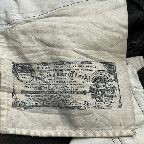 【W31 L32】 メキシコ製 levi's ブラックデニム リーバイス 501 詳細写真12