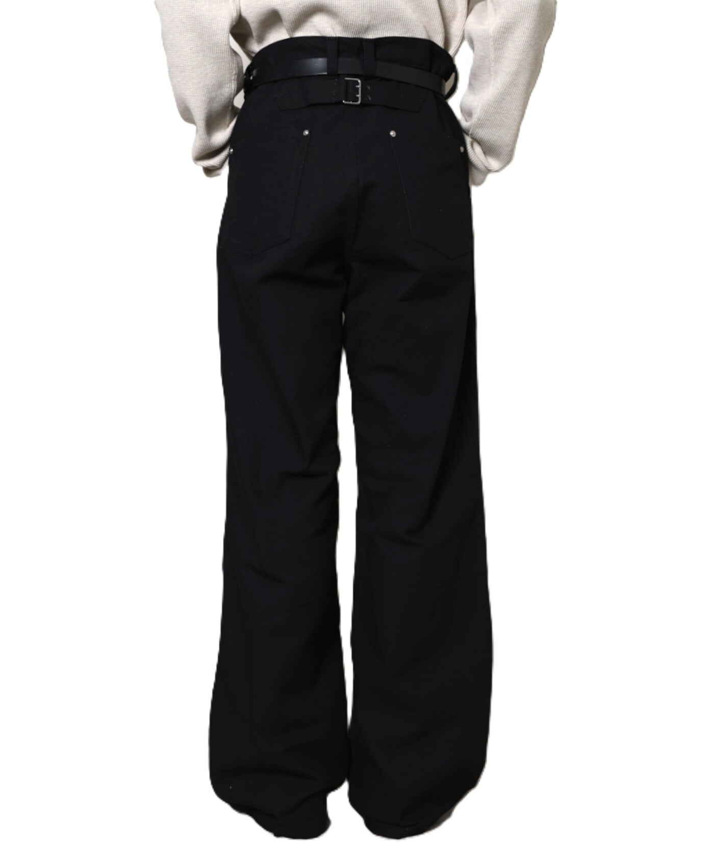 UNUSED / UW1190 DOUBLE KNEE DUCK PANTS(BLACK) | AfterSchool