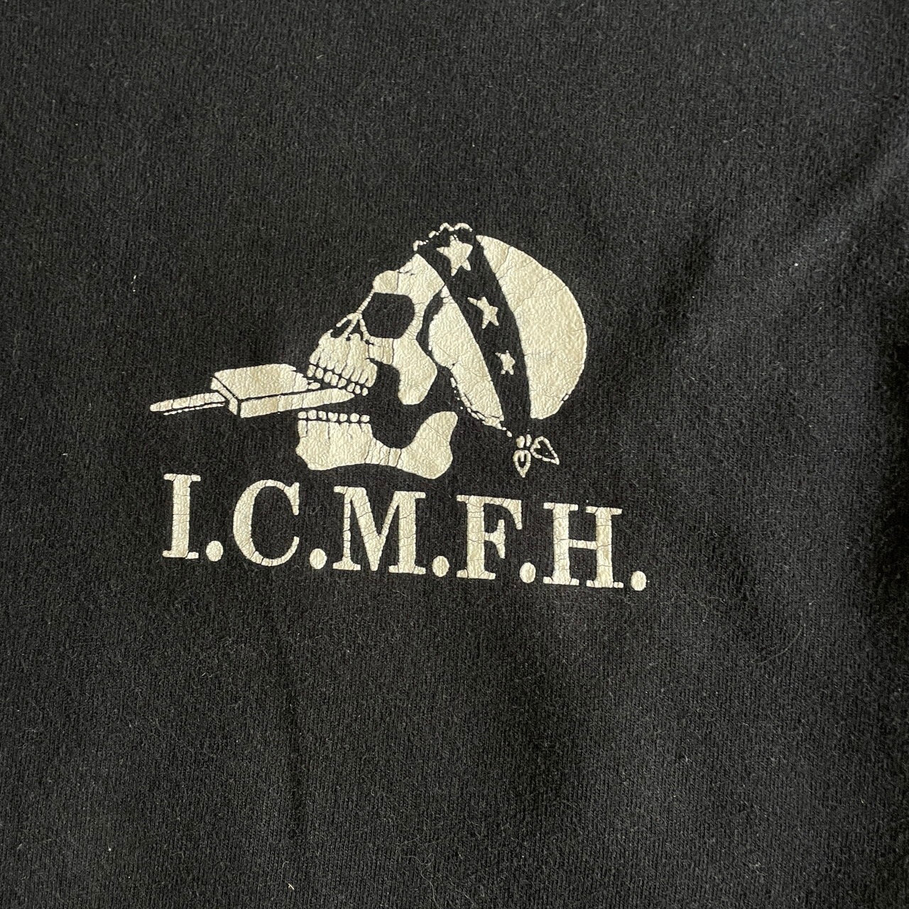 90年代 ICE CREAM MAN FROM HELL バイクチーム ロゴプリント Tシャツ 