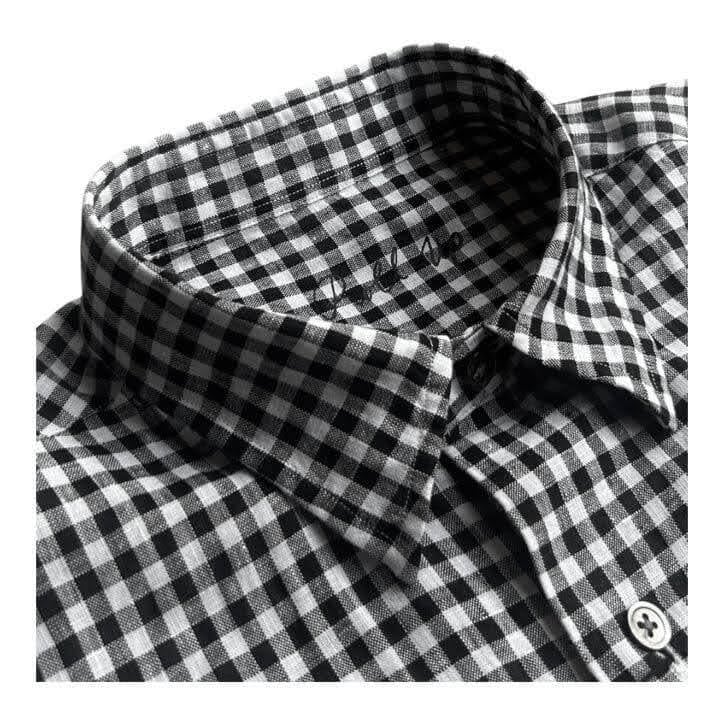 Porter Classic. ギンガムチェックシャツ PORTER CLASSIC ( ポータークラシック ) ROLL UP LINEN GINGHAM CHECK