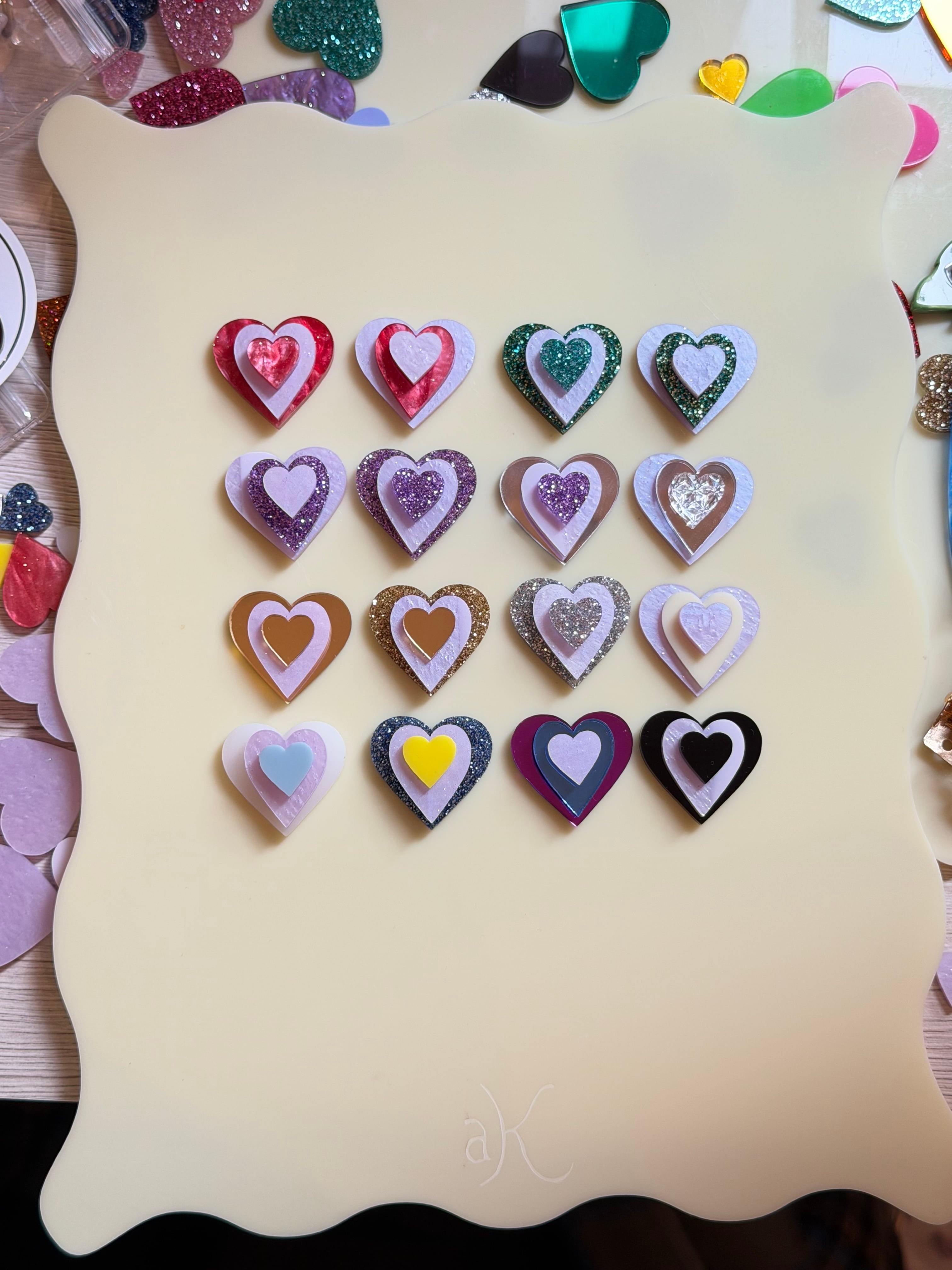 納期3週間受注製作 ♡ triple crescend 選べるtwilight purple(左右同色)