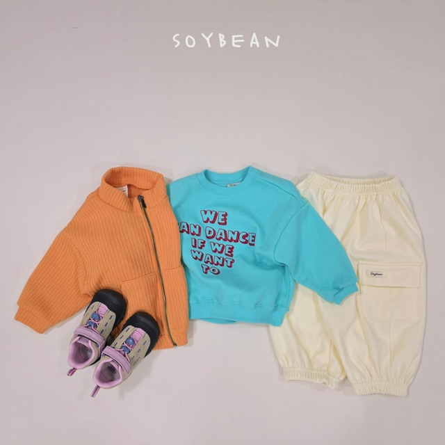 《送料無料》予約:レタリングスウェット【soybean】※ジュニアサイズ